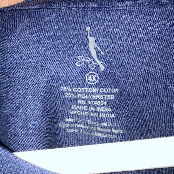 NWT JULIUS ERVING TEE SHIRT - Picture 3 of 3